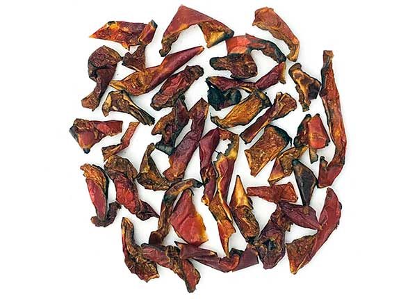 fire roasted dehydrated dried red bell pepper
